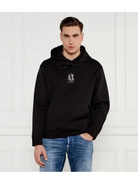 Armani Exchange Hanorac | Regular Fit negru