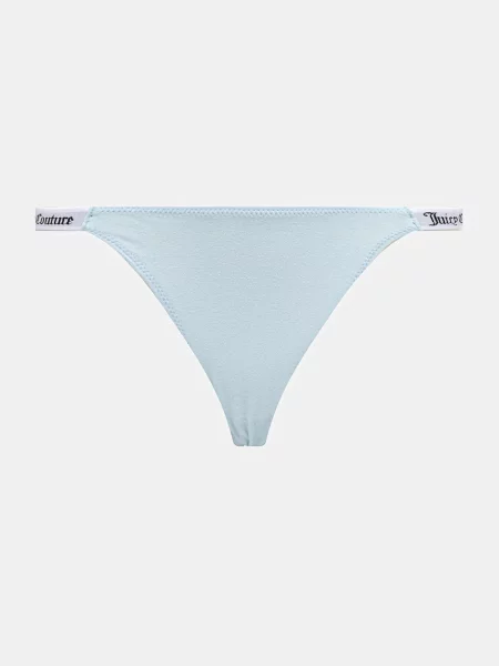 Juicy Couture tanga s bavlnou 3 PK DEMI THNG šedé