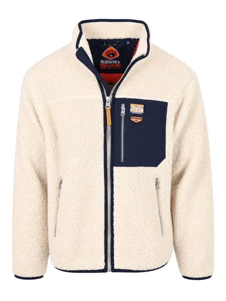 Superdry & Co Geacă de primăvară-toamnă fildeş negru