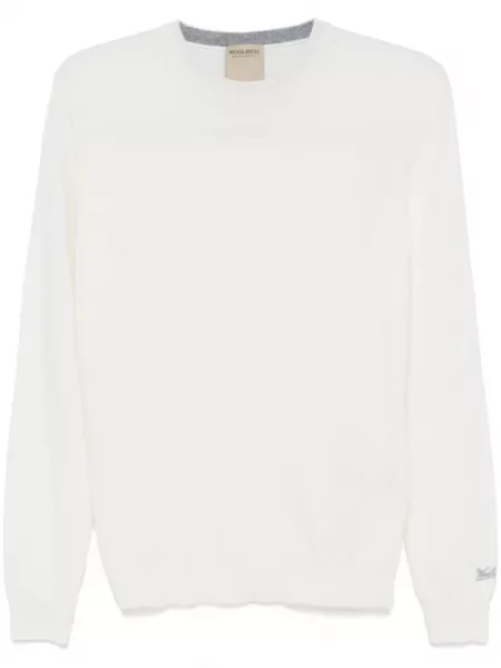 Pulover Woolrich de lână alb