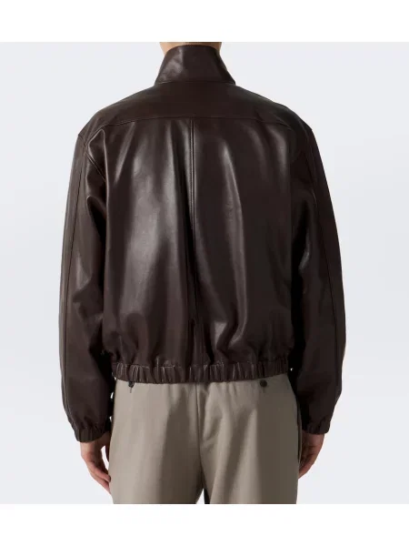 Geanta de piele Saint Laurent maro