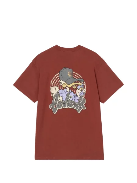 Tricou Carhartt Wip cu imagine roșu