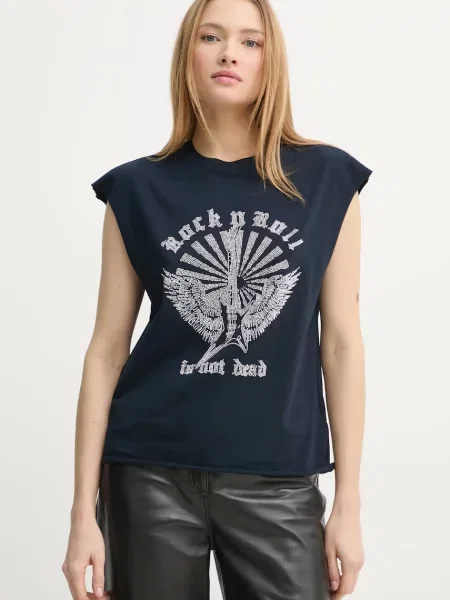 Тениска ZADIG&VOLTAIRE тъмносиньо