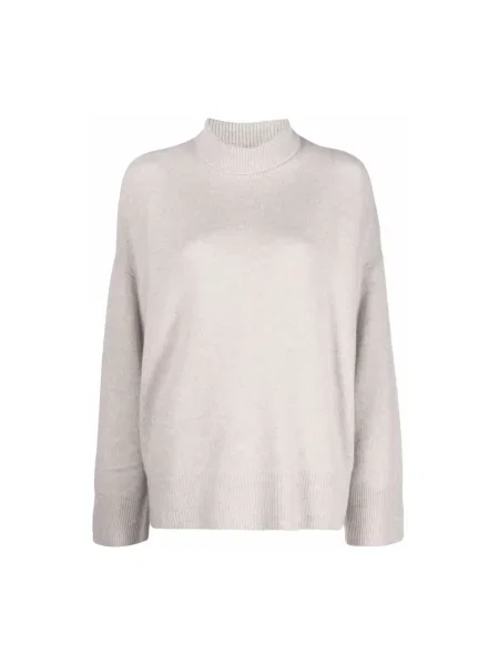 Sweter z golfem Le Kasha beżowy
