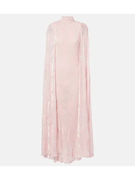Rochie Rodarte de catifea roz