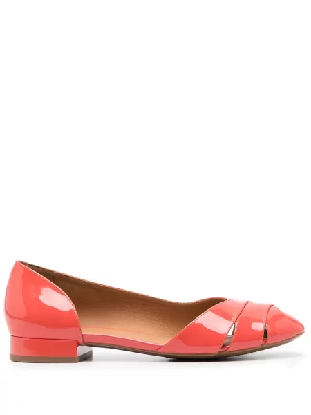 Balerini Geox din piele portocaliu