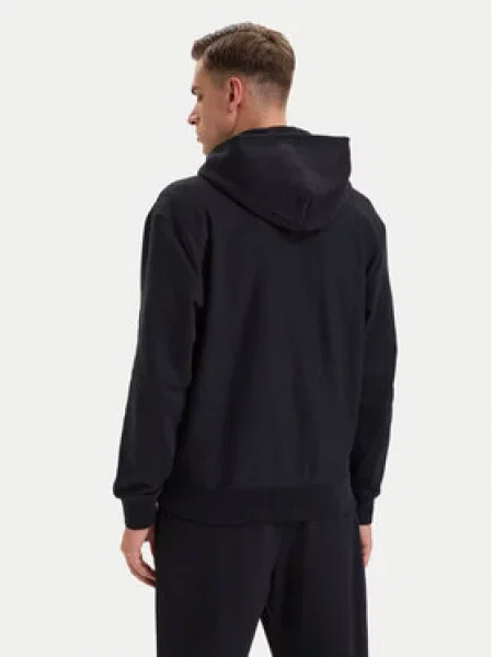 Calvin Klein dukserica na zakopčavanje sa kapuljačom za muškarce s pamukom crna