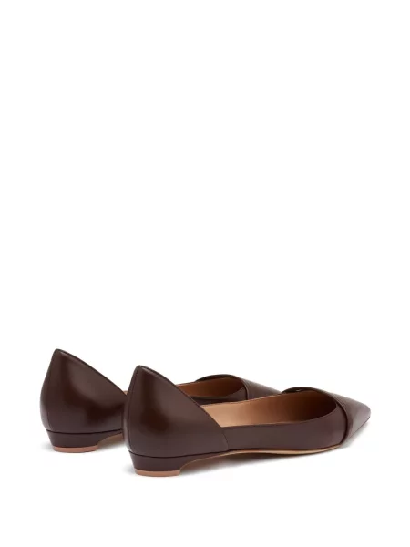 Δερμάτινη γοβάκια Malone Souliers χωρίς τακούνι καφέ