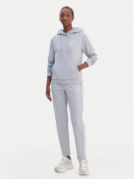 Костюмный спортивный костюм Ea7 Emporio Armani голубой