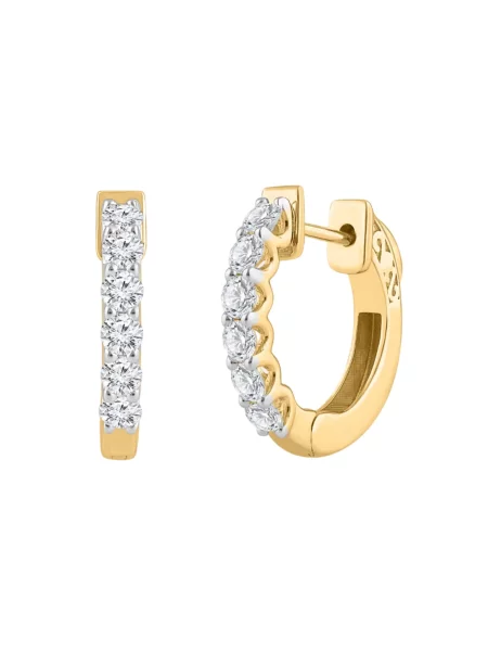 ETHISHER DIAMANTEN Náušnice Ohrringe aus Gelbgold mit Lab Grown Diamant zlatě žlutá