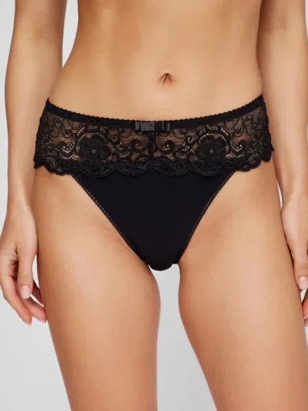 Трусики бразилиана чорні