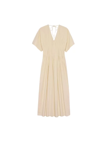 Sukienka midi Alchemist do kolan beżowa