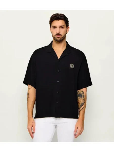 Just Cavalli Cămașă | Relaxed fit negru