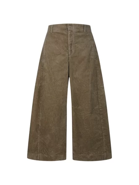 Pantaloni Jnby de catifea cord maro