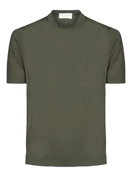 Tricou Filippo De Laurentiis cu decolteu rotund verde