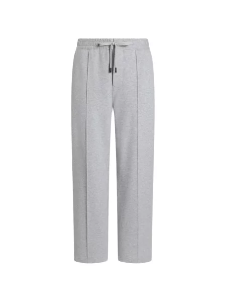 Pantaloni de jogging Dolce & Gabbana din fleece alergare gri