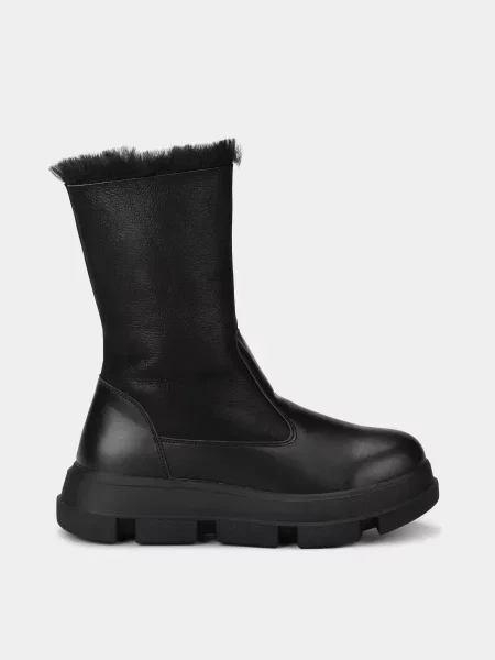 Gunter Чоботи Хутро чорний