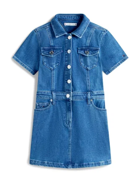 TOMMY HILFIGER Šaty džínovina modrá