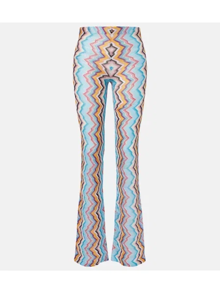 Pantaloni Missoni cu talie înaltă
