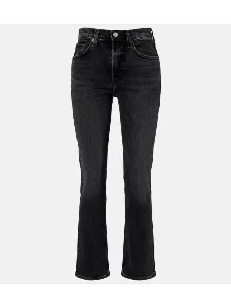 Proste jeansy Agolde szare