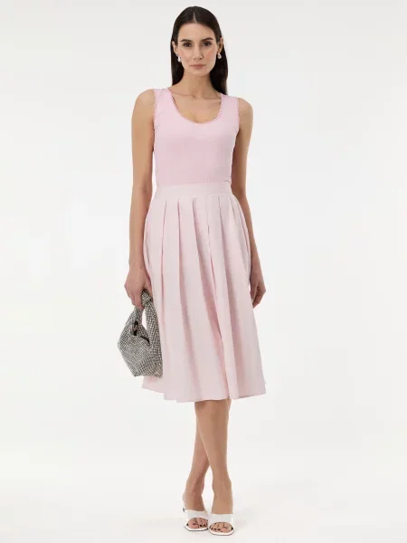 Fustă midi Orsay alb