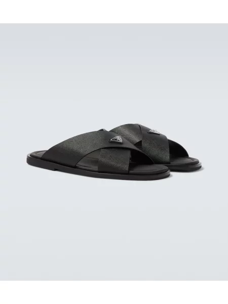 Sandale Prada din piele negru