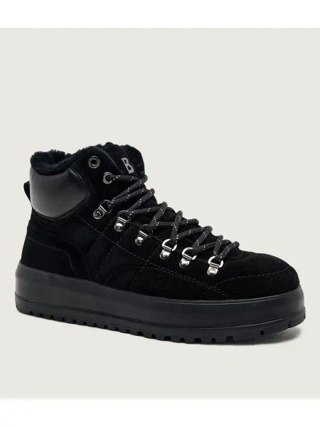 Bogner Căptușite sneakers Antwerp M 16 | piele întoarsă | shearling negru