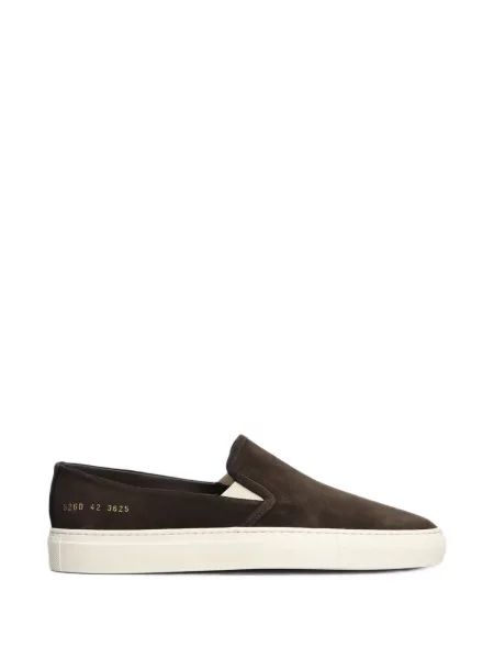 Chiloți Common Projects din piele de căprioară slip-on maro