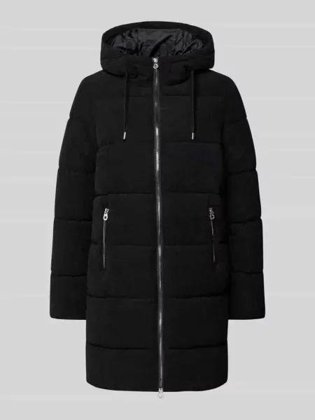 Płaszcz pikowany o kroju regular fit ze sztruksu model ‘DOLLY’ Only czarny