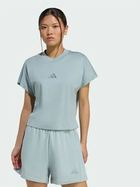 Футболка adidas зелений