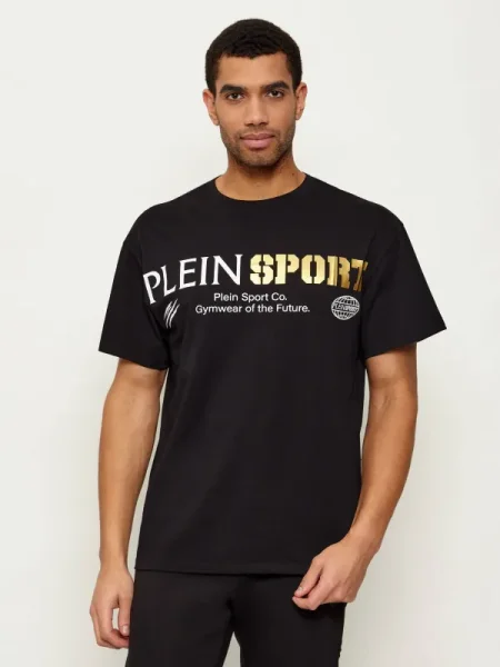 Plein Sport Tricou Chest Logo negru
