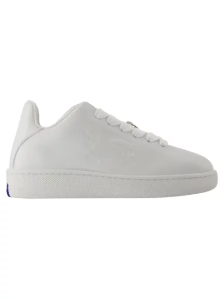 Sneakersy Burberry skórzane białe