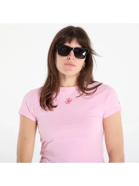 Tričko Tommy Hilfiger ružová