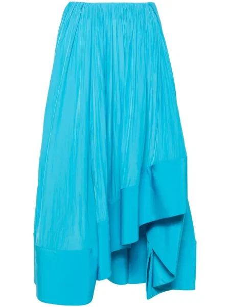 Fusta maxi Lanvin asimetrică albastru