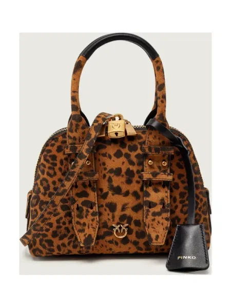 Rucsac Pinko din piele maro