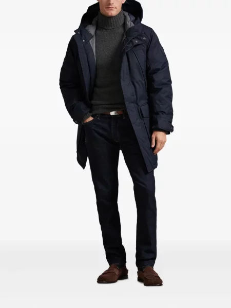 Briaunotas pusiau užtrauktukas zomšinės bokseriai Polo Ralph Lauren balta