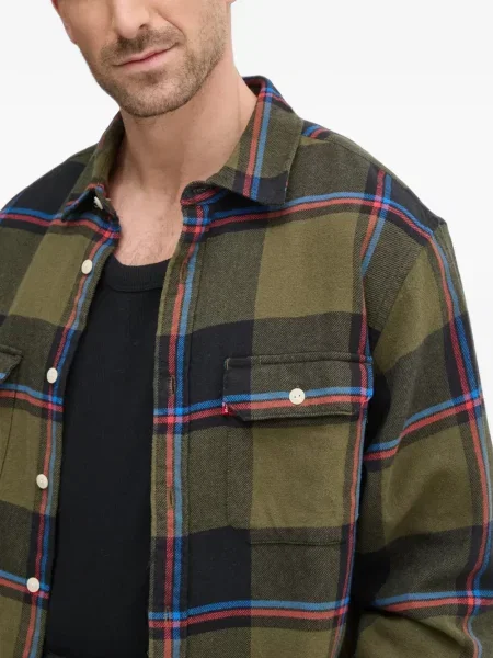 Pulover Levi's® cu autograf cu cordon cu 5 buzunare alb