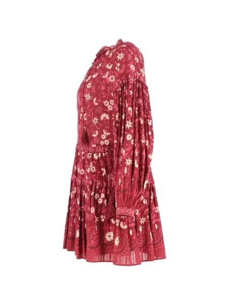 Rochie mini Ulla Johnson cu model floral cu imagine de costum roșu