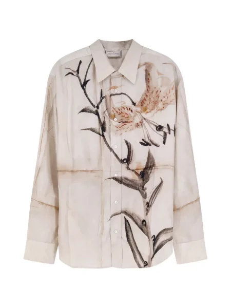 Cămașă Pierre-louis Mascia de mătase cu model floral