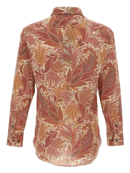 Cămașă Etro cu model floral maro