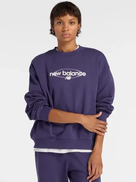Графічний спортивна кофта New Balance фіолетова