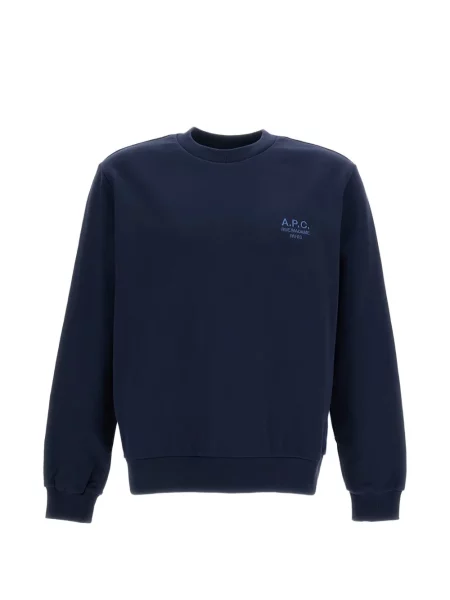 Pulover A.p.c. cu broderie albastru