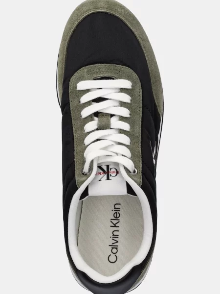 Calvin Klein sportcipő RETRO RUNNER ESS MIX MAT zöld