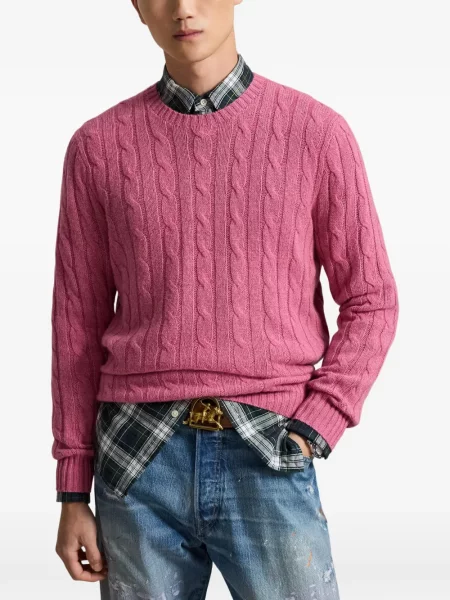 Șosete Polo Ralph Lauren cu model herringbone cu broderie plasă albastru