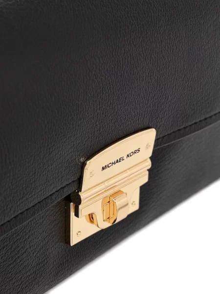 Pantaloni Michael Michael Kors din piele cu imagine cu model leopard roz