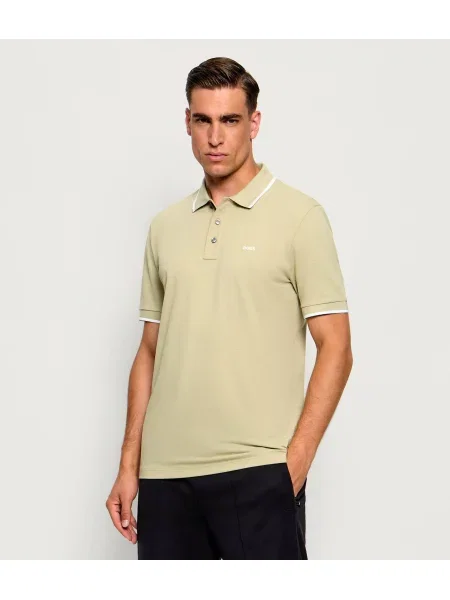 Tricou polo Boss Black negru