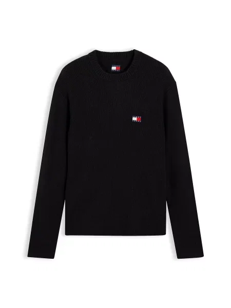 Tommy Jeans Pulover roșu cireș / negru alb