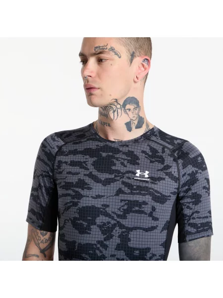 Tricou Under Armour HG Printed SS Black L negru