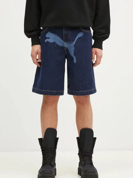 Puma szorty jeansowe PUMA X A$AP ROCKY granatowy niebieskie