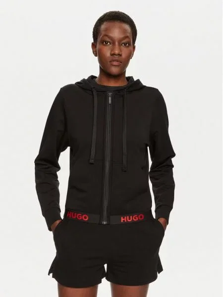 Hugo Mikina Sporty Logo černá